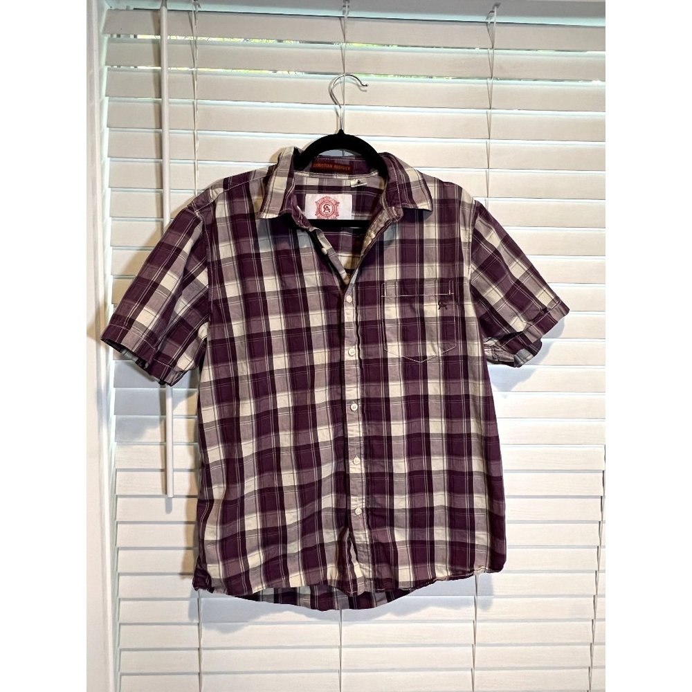 Christian Audigier Western Style Short Sleeve‎ Button Up Shirt - Size L